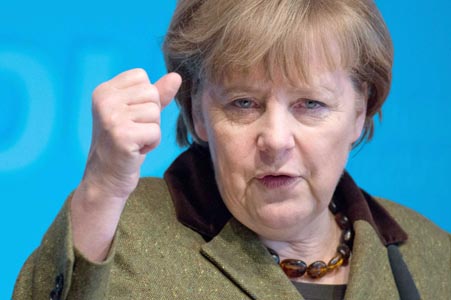 Angelona Merkel si è fatta la bua