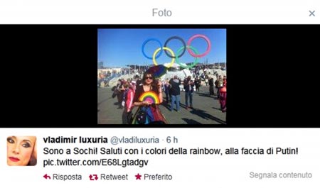 Russia, le autorità omofobe rilasciano Vladimir Luxuria