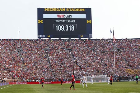 Stati Uniti, 109.318 persone assistono a Real Madrid-Manchester United (che finisce 3-1)