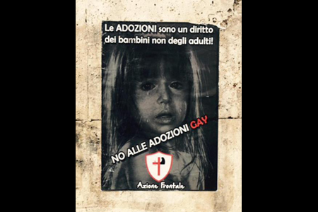 I soliti idioti dei manifesti omofobi attaccano il Gay Center di Roma