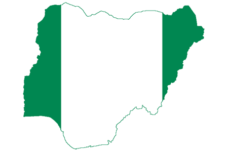 Nigeria-Flag-Map