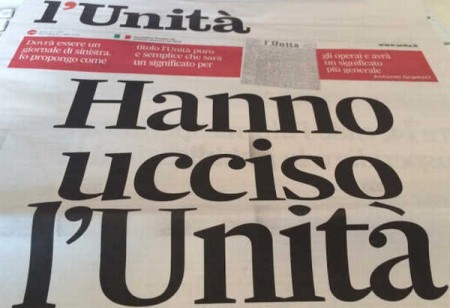 L’Unità tornerà in edicola