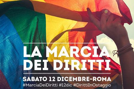 La Marcia dei Diritti: “I nostri figli non saranno orfani di legge”. 12 dicembre, ore 14.00. Roma