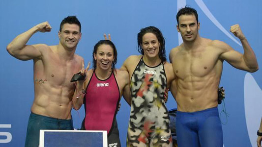Grandissima 4×50 sl mista, oro agli Europei in vasca corta