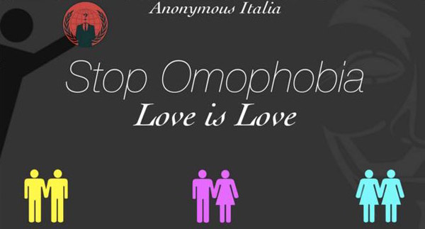 Anonymous: uno scherzetto al Family Day