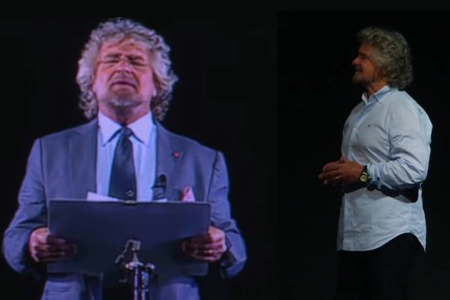 Beppe Grillo 29 Ologramma
