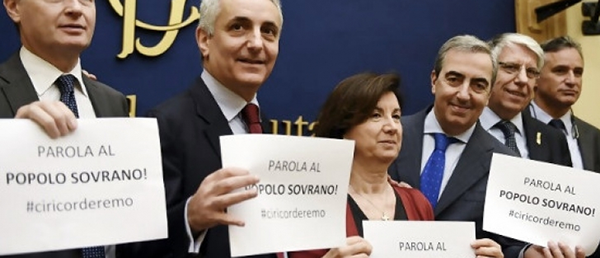 Eccoli i grandi democrati che depositano il referendum abrogativo della Cirinnà