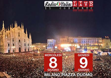 #Milanoinnota con RadioItaliaLive per l’8 e il 9 giugno in piazza Duomo