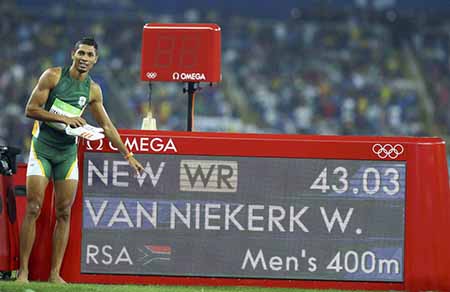 #Rio2016, Van Niekerk: straordinario mondiale sui 400metri con 43″03