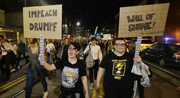 Casa Bianca, proteste per le strade contro Donald Trump come se servissero
