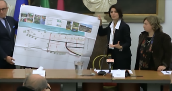 Abusiva l’orribile spiaggia sul Tevere della Giunta Raggi. Il Campidoglio: “Tiberis in regola”