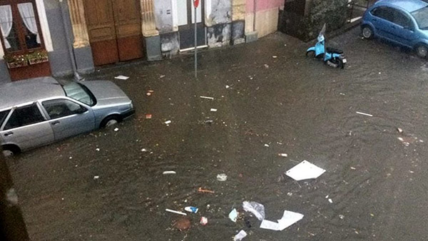 Disagi a Catania a causa del maltempo, il comunicato di Catania 2.0