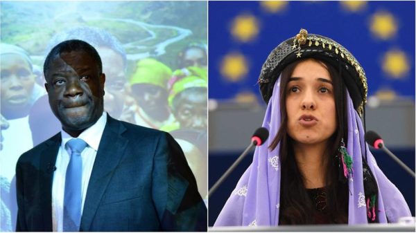Nobel per la Pace 2018 a Denis Mukwege e Nadia Murad per il loro impegno contro la violenza sessuale come arma di guerra