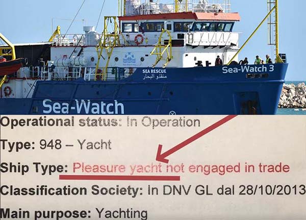 Sea Watch 3: “Pleasure yacht” sta per “Nave da Diporto”. L’ignoranza è contagiosa come la cattiveria