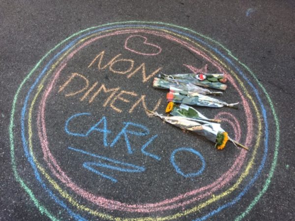 A Genova duecento persone ricordano Carlo Giuliani nel 18° della morte