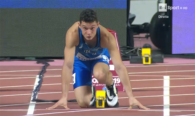 Filippo Tortu è 7° nella finale dei 100m a Doha 2019 con 10″7