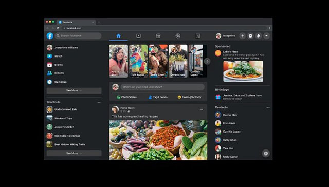 Arriva il nuovo Facebook: più semplice e con la dark mode