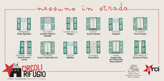 Presentato da Arci e Istituto Buddista Italiano Soka Gakkai il Progetto “Nessuno in Strada – Circoli rifugio”