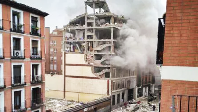 Forte esplosione nel centro di Madrid. Tre morti e un disperso