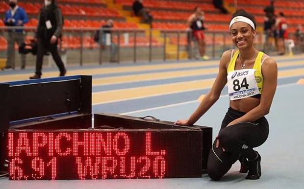 Larissa Iapichino a 6,91 nel lungo femminile. E’ mondiale indoor