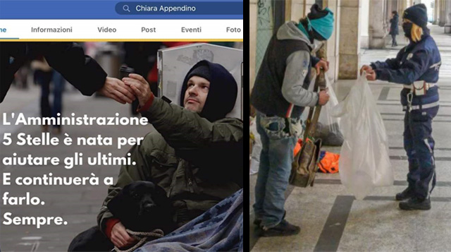 Quando Appendino raccontava “nati per aiutare gli ultimi”, questo prima del “raus” ai clochard con sequestro di cani e coperte…