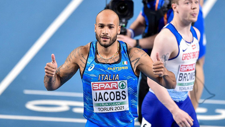 Atletica, Europei indoor Torun 2021: l’italiano Jacobs oro nei 60m