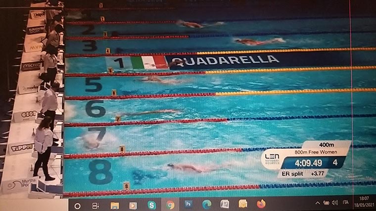 Quadarella campionessa d’Europa negli 800sl: 8’20″23