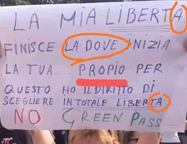 Il Green pass è a scadenza. L’idiozia è eterna