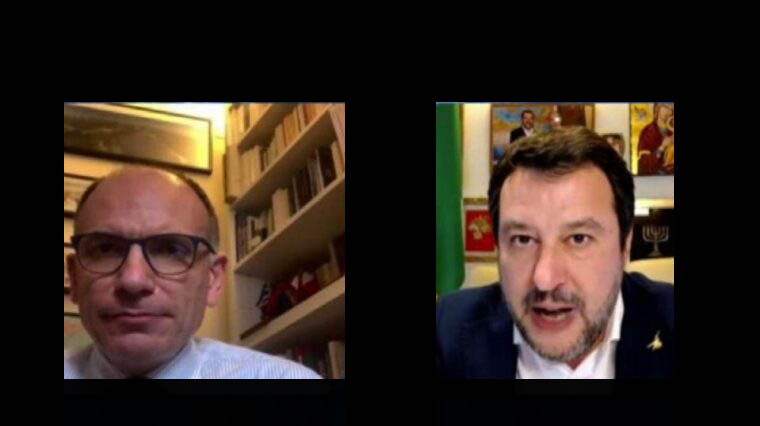 Salvini e il “Linguaggio da consiglieri facili di pistola”. Parola di Enrico Letta