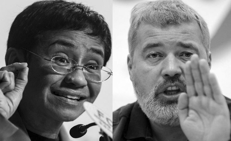 Premio Nobel per la pace 2021 ai giornalisti Maria Ressa e Dmitrij Muratov. Vince la libertà d’informazione