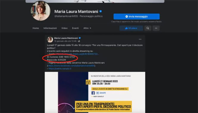 Video porno al Senato, la M5S aveva pubblicato le password del convegno su Facebook. Si chiama caccia alla Volpe