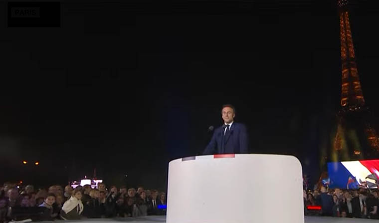 Emmanuel Macron rieletto con il 58,5% dei voti