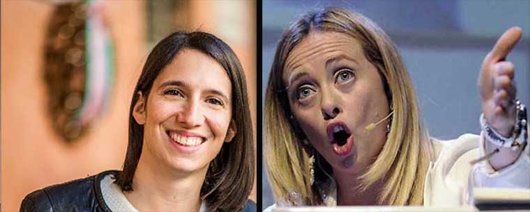 La Sorella d’Italia dominante difende coi denti il territorio (il suo) da chi le muove critiche sacrosante