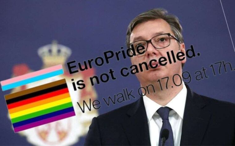 Il presidente serbo cancella d’autorità l’#Europride di Belgrado