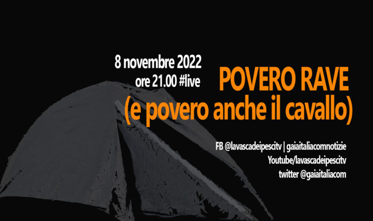La Vasca dei Pesci, l’8 novembre “Povero RAVE (e povero anche il cavallo)”
