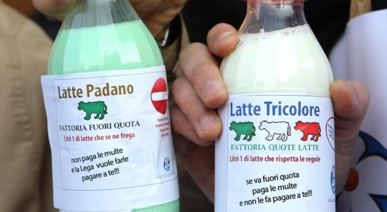 Quote latte: la propaganda elettorale della Lega e ventisei anni dopo, ci sono ancora multe da pagare per due miliardi di euro