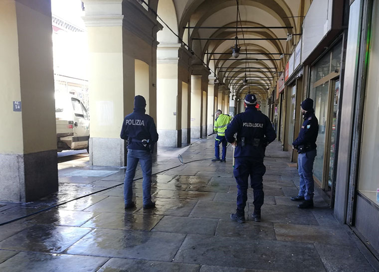 Portici di via Nizza. Settimana di controlli della Polizia di Stato