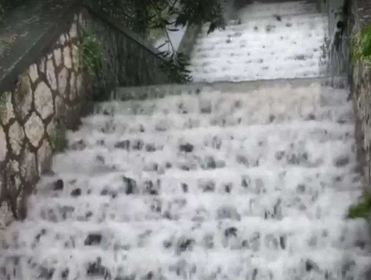 Nubifragio nella Valle dei Santi e pioggia di eccezionale intensità a Roma