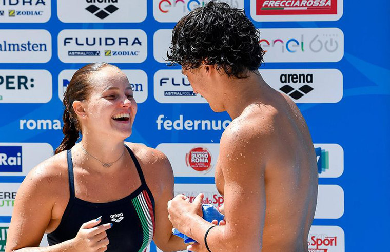 Fukuoka 2023. Nuovo bronzo nei tuffi: Chiara Pellacani e Matteo Santoro sul podio