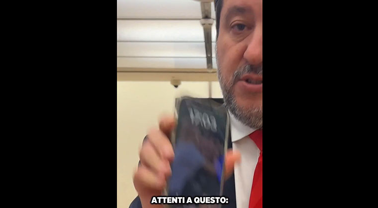 Matteo Salvini, o del pessimo rapporto con il guard-rail