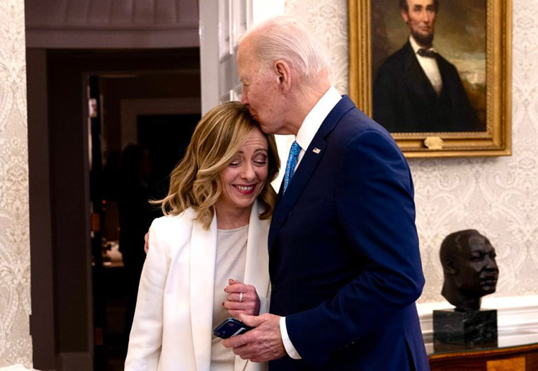 Prime Minister Meloni had a telephone conversation with Joe Biden