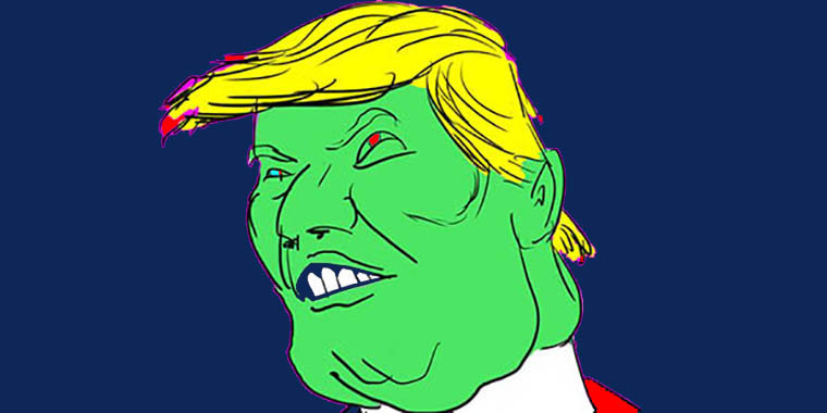 Donald Trump ha lasciato il pistolone sul tavolo e ha preso in mano le docce….