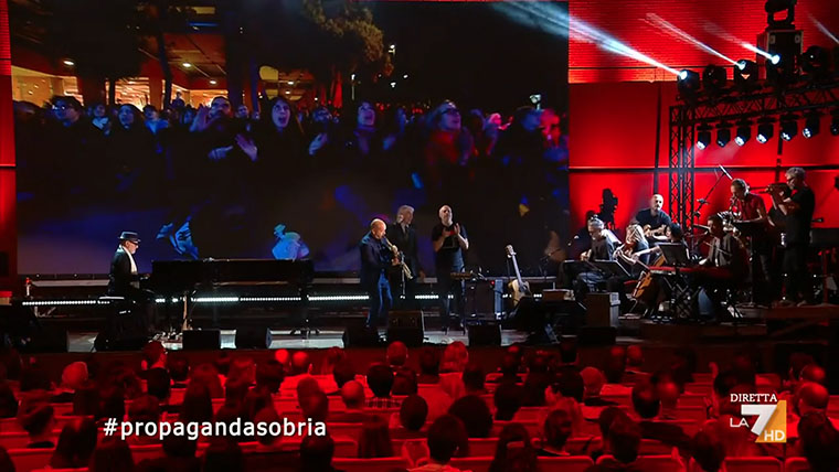 Propaganda Live dall’Auditorium di Roma e un Gramellini un po’ noioso sugli scudi degli ascolti