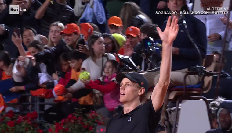 Cinque milioni di telespettatori per Sinner su Rai Uno