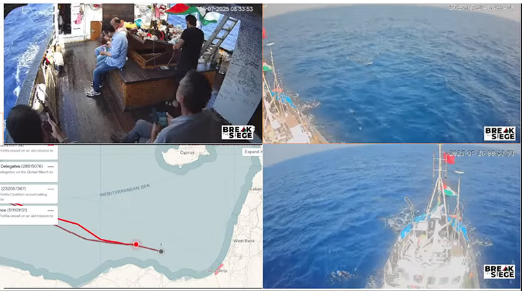 La nave umanitaria Handala bloccata dall’Idf