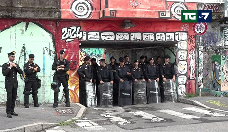 Sgombero del Leoncavallo: per Meloni “Non possono esserci zone franche”. Facciano dunque lo stesso con Casapound a Roma